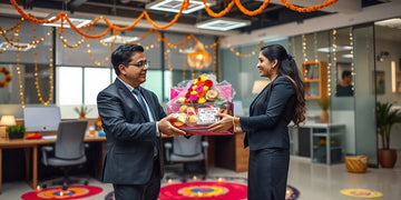 Diwali gift hamper for employees in an office