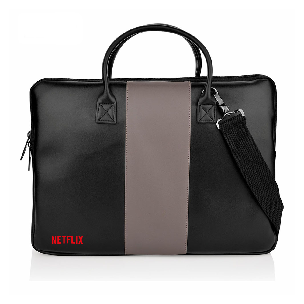 Sleek and professional: Explore our premium black 15.6-inch laptop bag from the Professional Series. Elevate your workday with superior style and functionality.