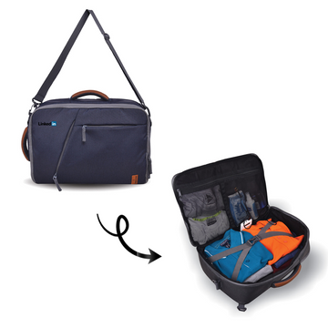 Versatile Business Bag: Ideal corporate gift! Converts seamlessly into messenger, backpack, sling, or crossbody, meeting diverse professional needs.