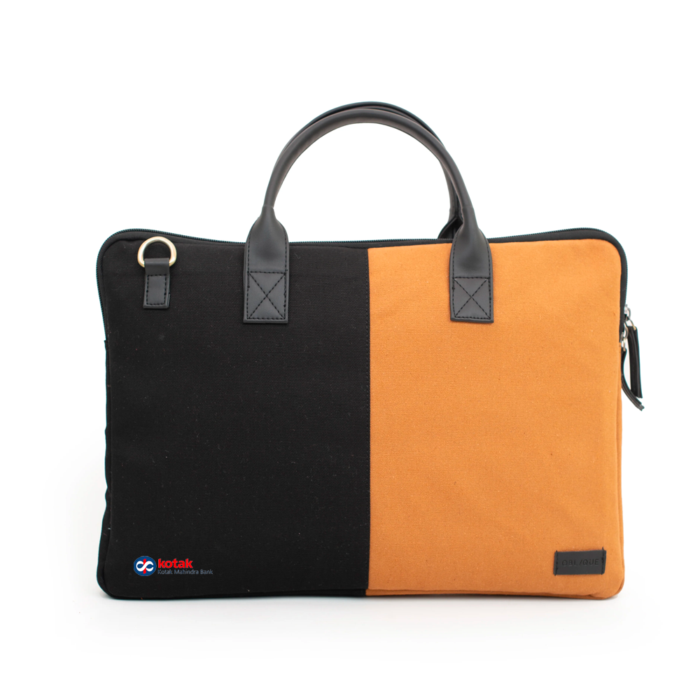 Canvas leather laptop bag best sale