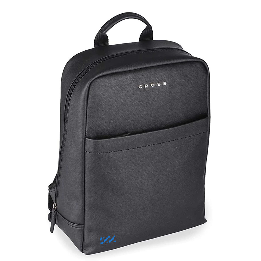 black pu leather backpack Cross Asgard Black PU Leather Backpack for Corporate Gifting - Company Merchandise