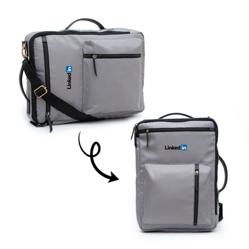 Discover style and functionality with our Convertible Laptop Bag, a blend of premium nylon and faux leather for a versatile and sophisticated accessory