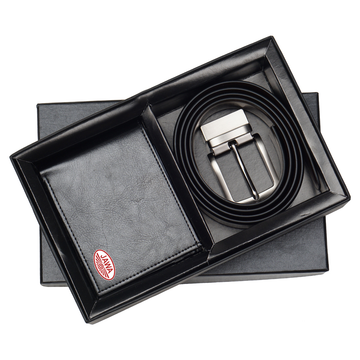 Men's Onboard Bliss Set - Elegant wallet and finely crafted leather belt, a stylish and functional combination for a sophisticated look.