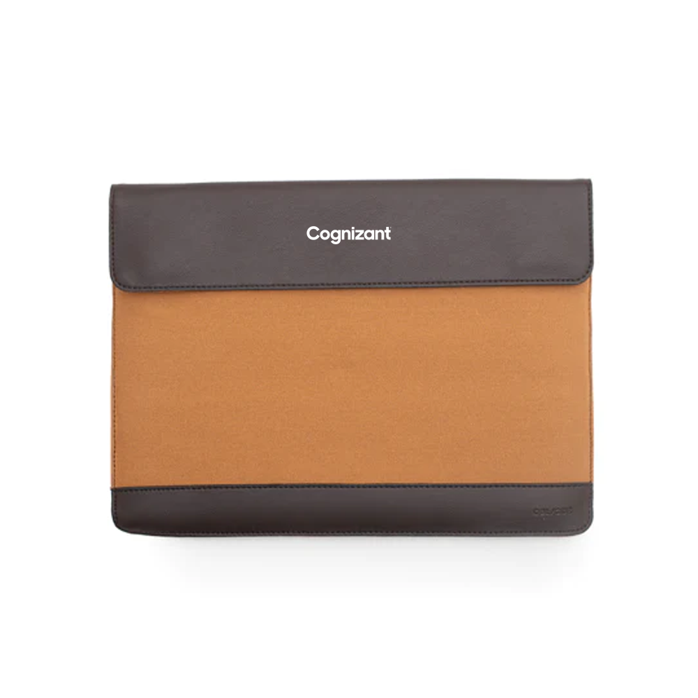 Lapido Corporate Laptop Sleeve - Artfully crafted with a mix of 12 Oz Canvas and premium Faux Leather for a sophisticated and durable design.