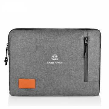 Sleek Faux Leather Laptop Sleeve designed for modern aesthetics, compatible with laptops up to 15 inches.
