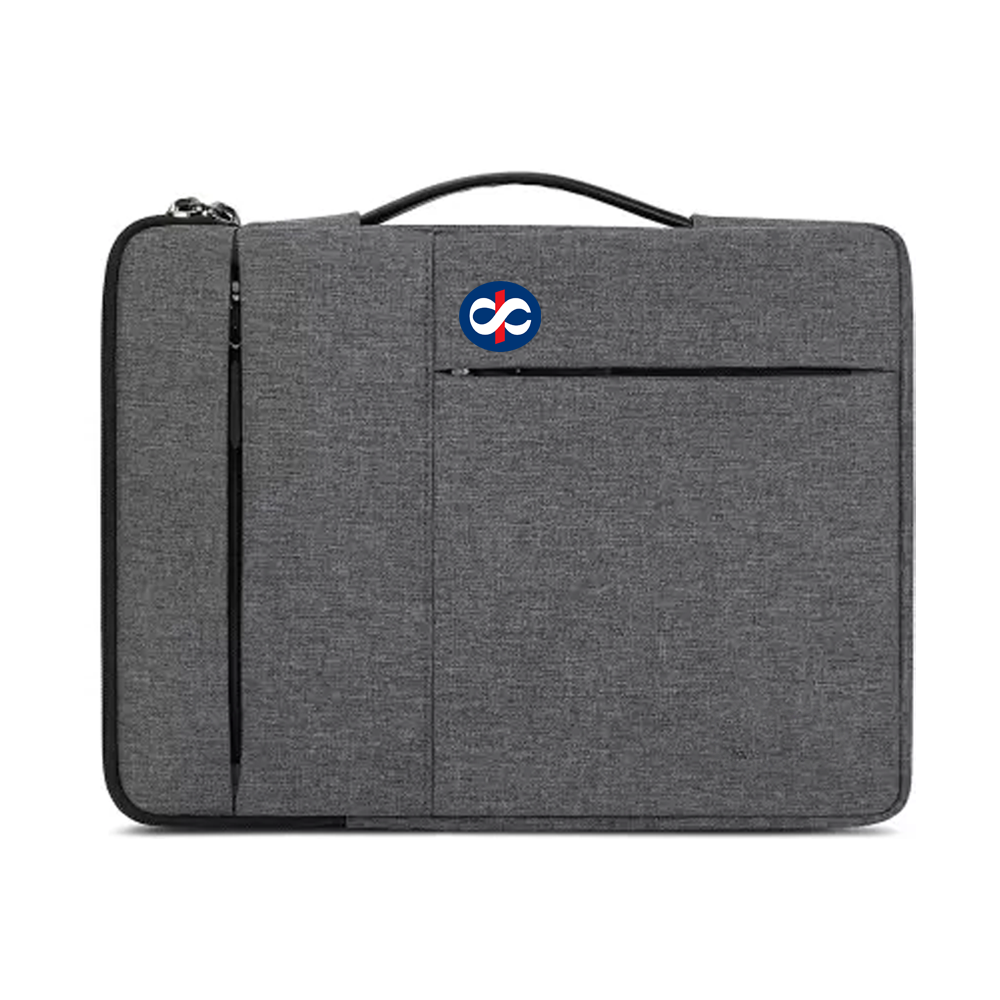 Discover our premium Laptop Sleeve with pull-out handle and external zipper pockets for added convenience and style.
