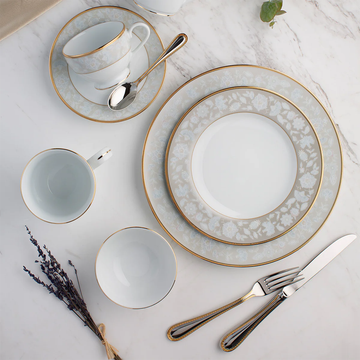 Noritake Peach Valley Dinner Set (37 pcs) - Luxury gifting at its finest.