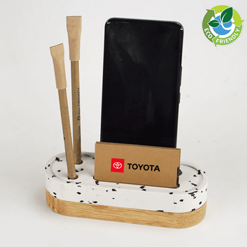 Mini Eco-Desk Organizer: Sustainable desk accessories - perfect for corporate gifting.
