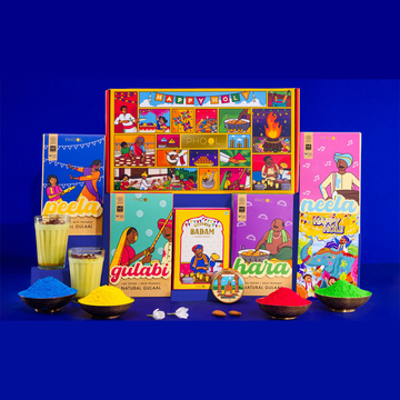 Image of Falgun Gulaal Thandai Box, ideal for Holi joy among employees or as corporate gifts.