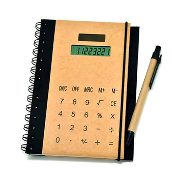 Solar Calculator Diary - Elegant corporate stationery perfect for gifting, equipped with a built-in calculator.