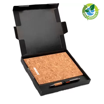 Sustainable Starter Set - Welcome Kit - Ideal Corporate Gift with Eco-Friendly Notebook and Bamboo Stylus Pen