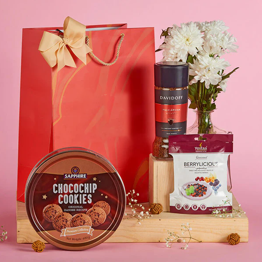 Wow Brew & Bite Bag - Ideal Women's Day corporate gift for office celebrations.