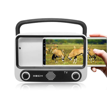 Retro TV-shaped Bluetooth speaker - Perfect electronics for corporate gifting.