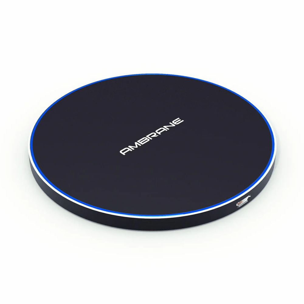 Ambrane WC-38 Wireless Charger - the perfect tech gift for convenient device charging.