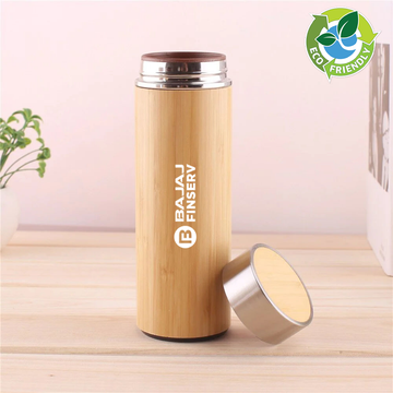 Bamboo Hot & Cold Bottle - EcoFriendly & Sustainable - Drinkware - Ideal Corporate Gift