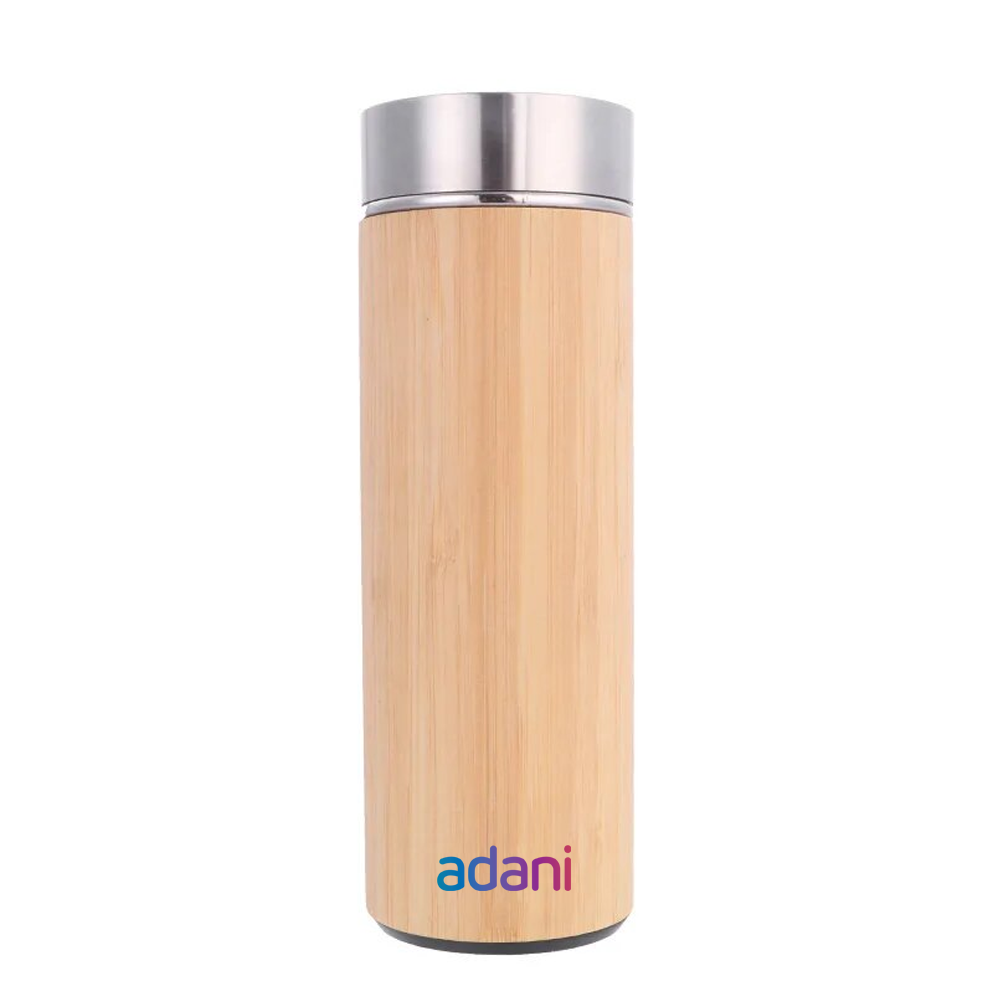 Sustainable Bamboo Temperature Bottle (500ml): Elevate your corporate gifting with this eco-friendly choice.