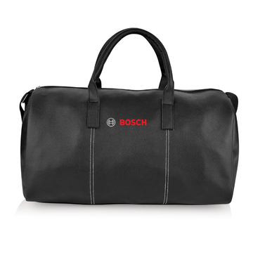 Black Leather Duffle Bag - Duffle Bags - Ideal Corporate Gift