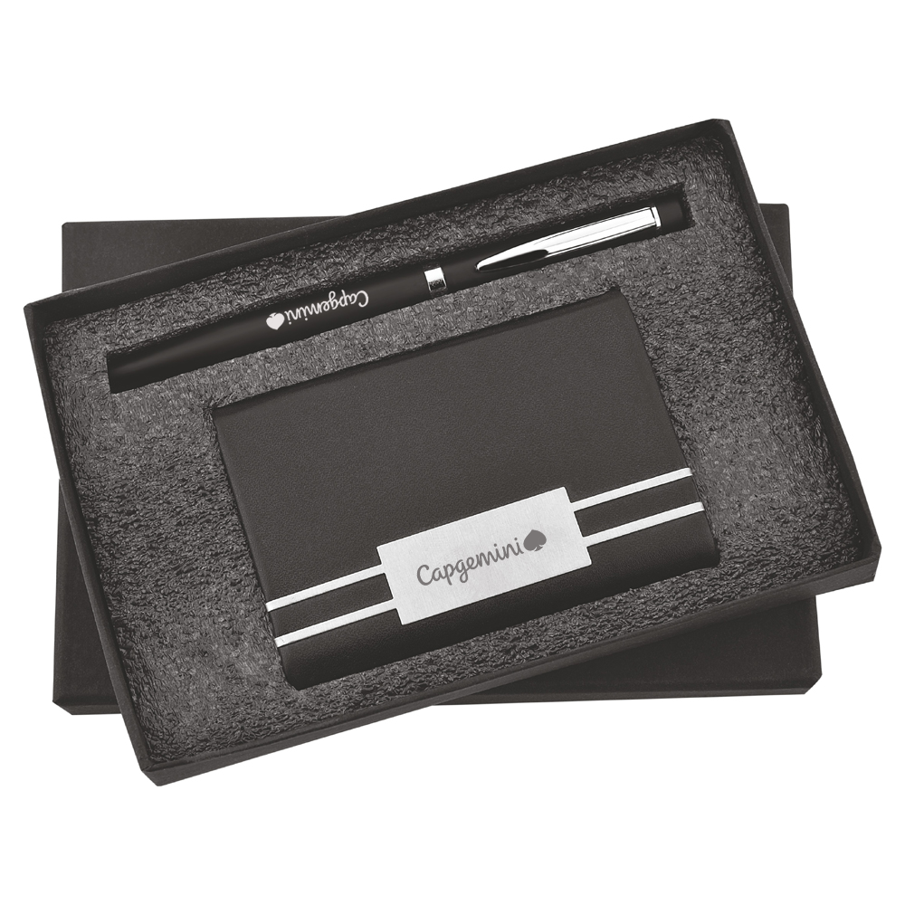 Joining Jolt Box featuring a sleek pen and stylish visiting card holder – a perfect blend of functionality and elegance.