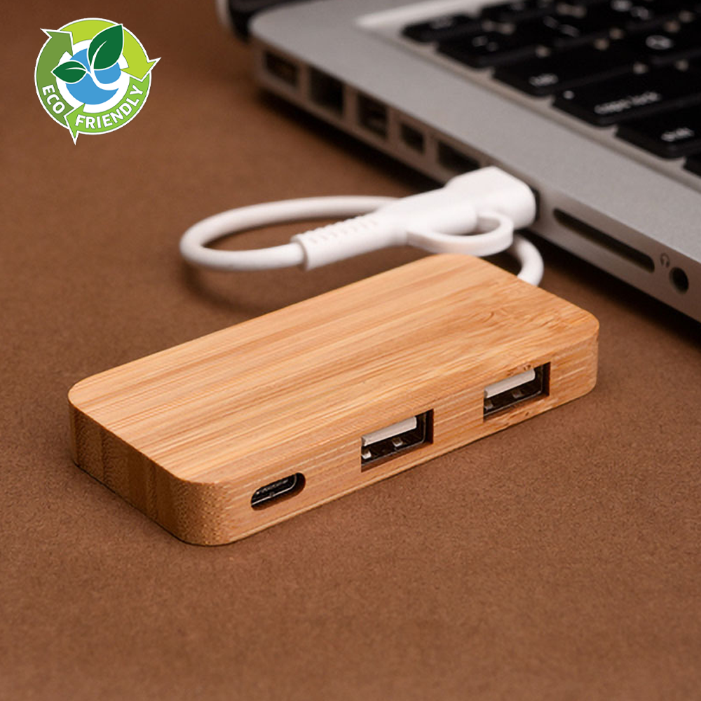 Cedar Multi-Charging USB Hub: Versatile tech accessory and ideal corporate gift item.