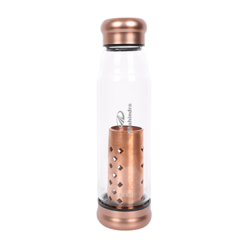 Copper Charged Glass Bottle - Drinkware - Ideal Corporate Gift