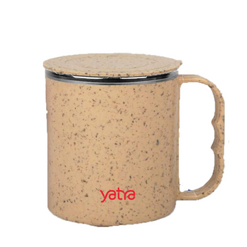 EcoMug: Sustainable Wheat Fiber Coffee Mug with Steel Interior - Drinkware - Ideal Corporate Gift