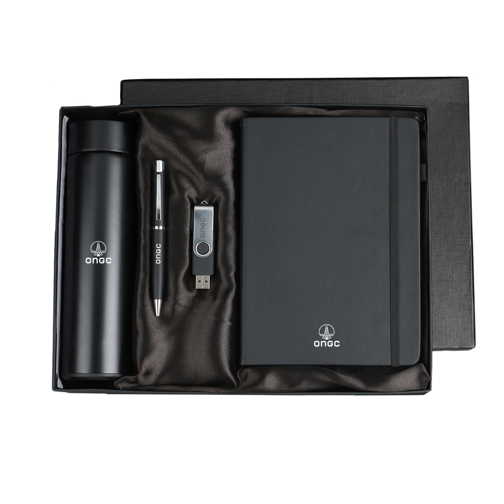 Wave Welcome Kit: Hydration, Precision Pen, Premium Diary, and Portable Pendrive - Elevate Your Onboarding Experience!