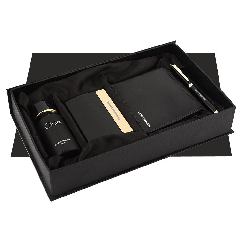 Men's Day Special Set featuring a stylish wallet, elegant pen, practical card holder, and delightful perfume – the perfect blend of functionality and sophistication.