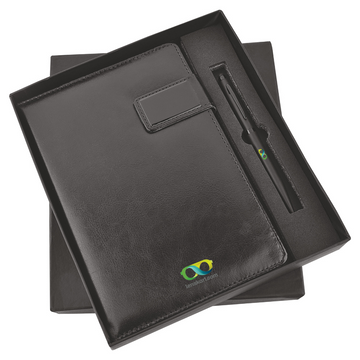 Starter Splash Pack - Classic Black Diary and Pen - Welcome Kit