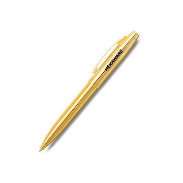 Sheaffer Glossy PVD Gold Ballpoint Pen With PVD Gold Trim - Stationery and Supplies - Corporate Gift Items