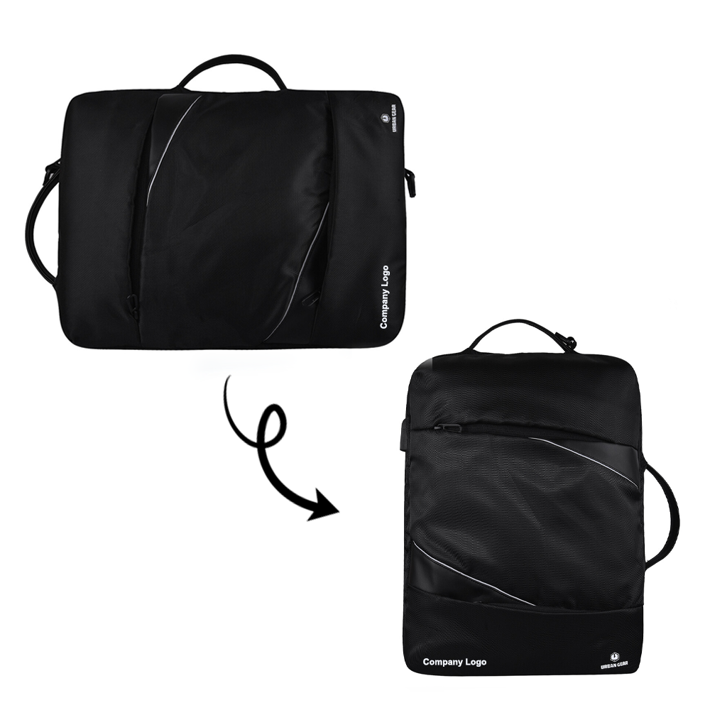 Elevate corporate gifts with our versatile 3-way convertible backpack.