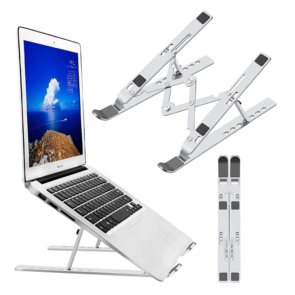 Ergonomic Laptop Stand with sleek design, customizable branding, sturdy construction, adjustable height, and wide compatibility - a versatile and stylish corporate gift for professionals on the go
