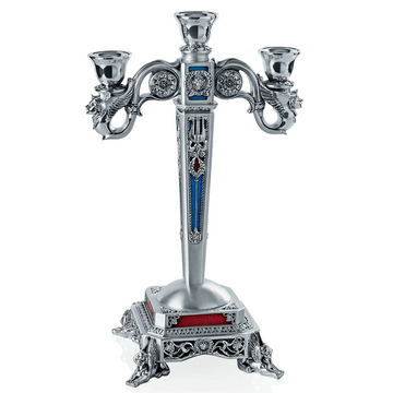 Linea Blue Red Candle Stand - Luxury Gifting - For Corporate Gifting