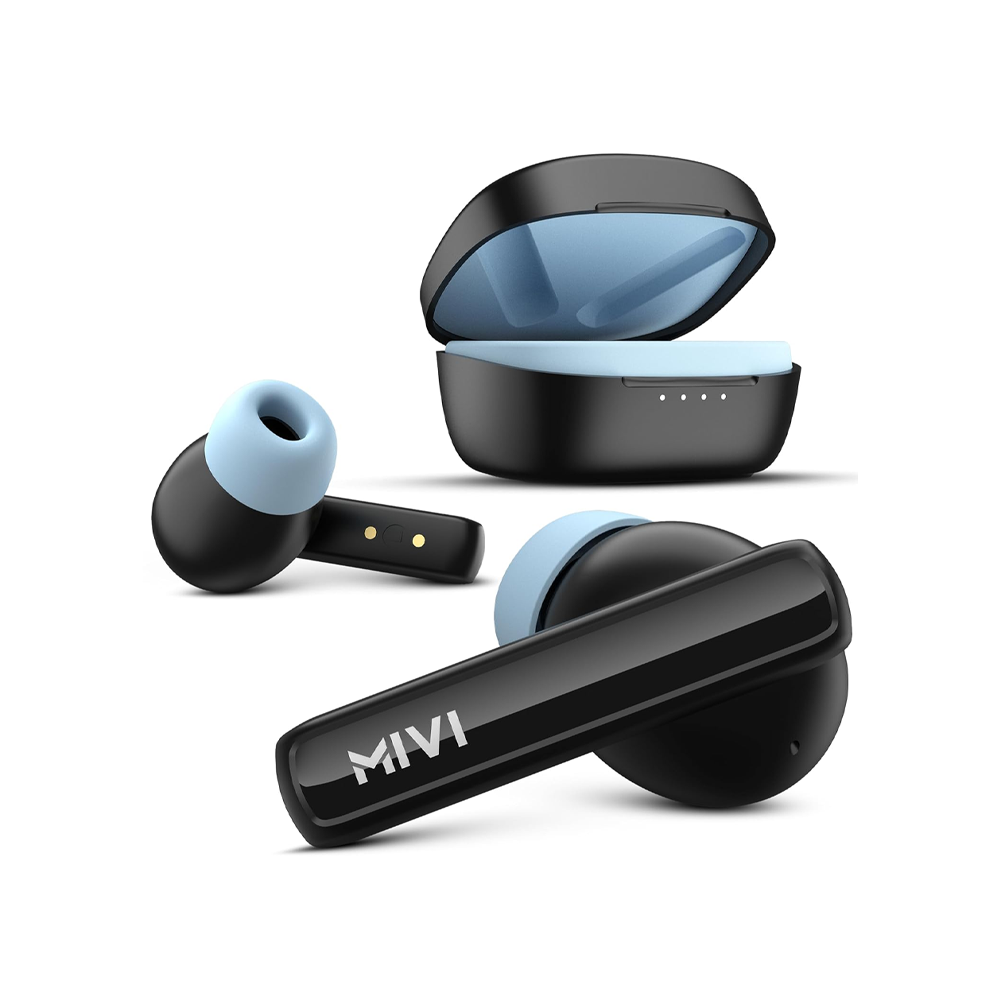 Image of Mivi Duopods N2 earphones - premium sound and sleek design.