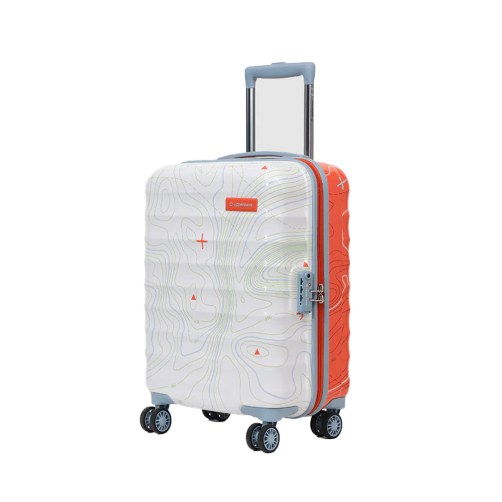 Elevate corporate gifting with Uppercase Topo Cabin Eco Hardsided Trolley Bag – a stylish, durable travel companion with vibrant printed design.