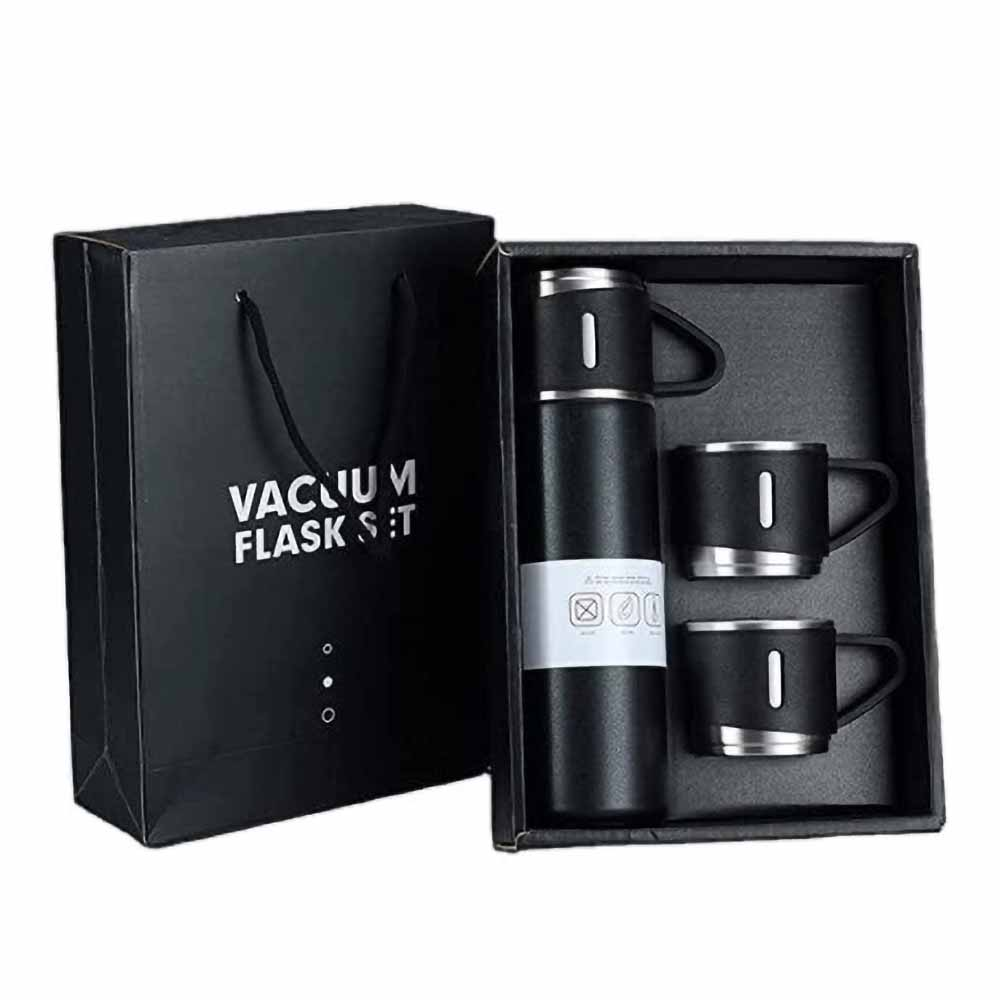 Steel Vacuum Flask Set with Steel Cups Combo - premium hydration solution