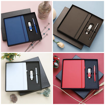 Joining Joy Kit - Kit Of Premium Notebook, Pen and 32GB USB Pen Drive - Welcome Kit