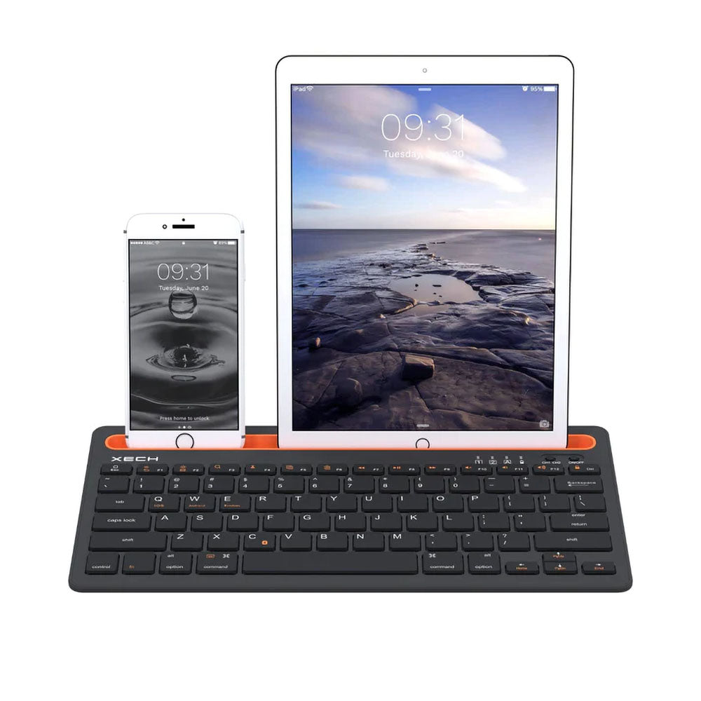 Cutting-edge Double Channel Bluetooth Keyboard – the epitome of sophisticated electronics.
