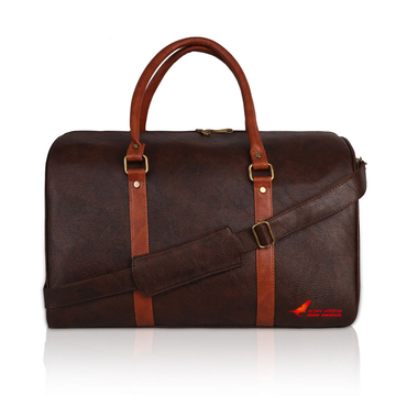 Unisex Brown Leather Duffle Bag - Duffle Bags - Ideal Corporate Gift