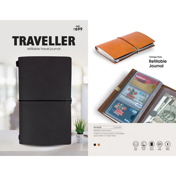 Refillable Travel Journal - PROFFESIONAL