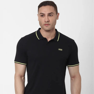 Jack N Jones Tipping Polo T-shirt - Customised With Company Logo